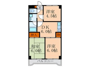 パークサイドナカオの物件間取画像